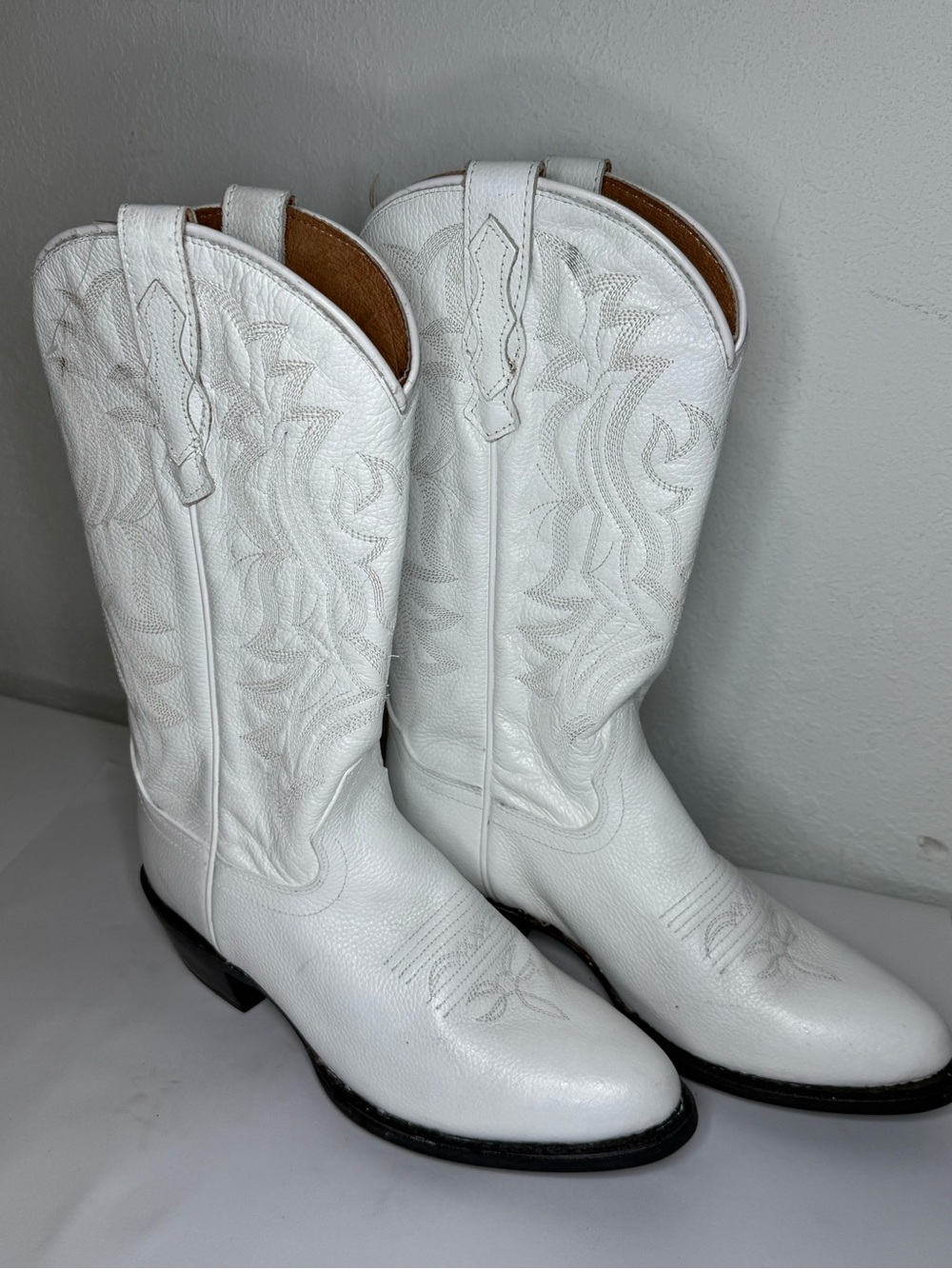 Shyanne White Western Heeled Cowboy Boots